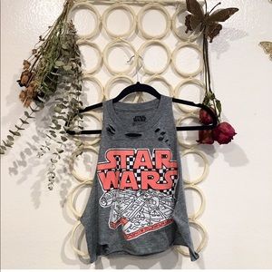 Retro Star Wars custom cut crop top